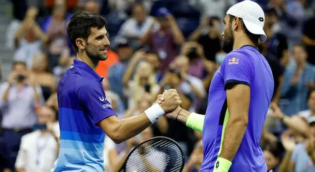 Tennis: Berrettini battuto da Djokovic ai quarti di finale