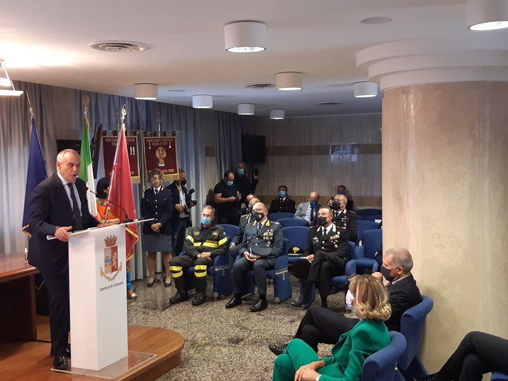Catanzaro: Il Capo della Polizia ha inaugurato la nuova Centrale Operativa (Foto e Video)