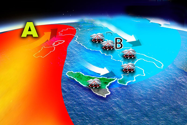 Meteo: In Arrivo raffica di temporali. Le previsioni