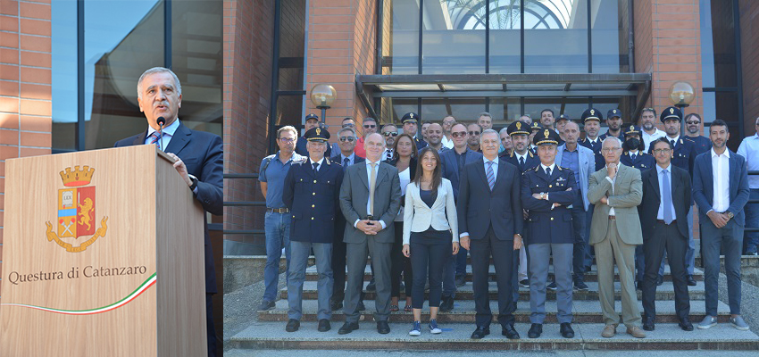 Catanzaro: il questore Mario Finocchiaro saluta le donne e gli uomini della Polizia di Stato
