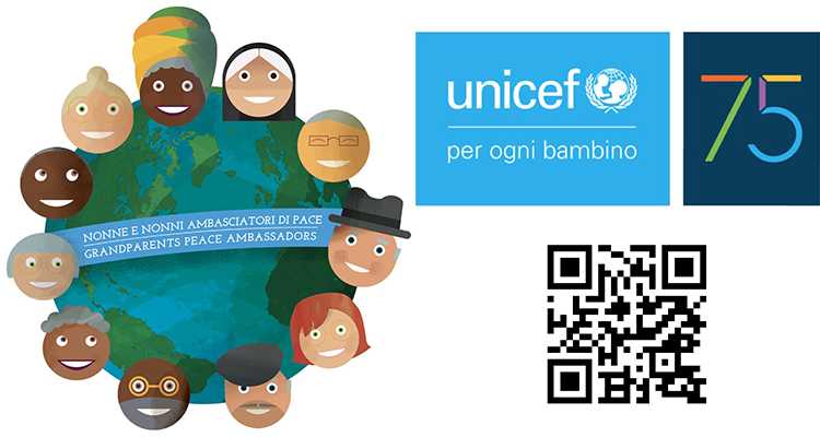 Al 75° anniversario dell’UNICEF (oggi): lanciato ‘Manifesto delle Nonne e Nonni Ambasciatori di Pace’