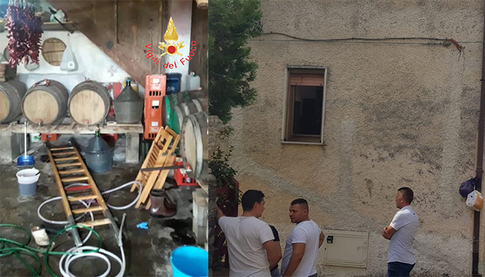 Tragedia in Calabria, 4 uomini trovati morti per esalazioni mosto e 1 donna grave. Intervento dei Vvf