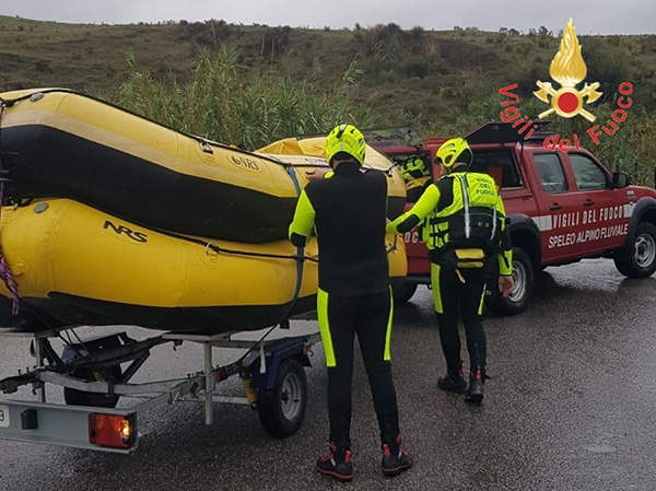 Catanzaro, causa del maltempo, i Vvf sovraccarichi di richiese al SO115