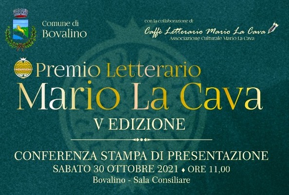 BOVALINO: presentazione della V^ edizione del Premio Letterario Nazionale "Mario La Cava"