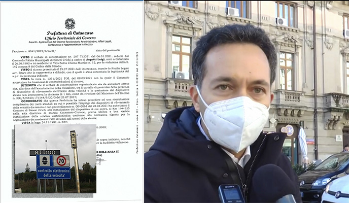 Autovelox SS106 Simeri Crichi. Il prefetto di Catanzaro accoglie il ricorso dell’avv. Pitaro. "Annullato il verbale". I dettagli