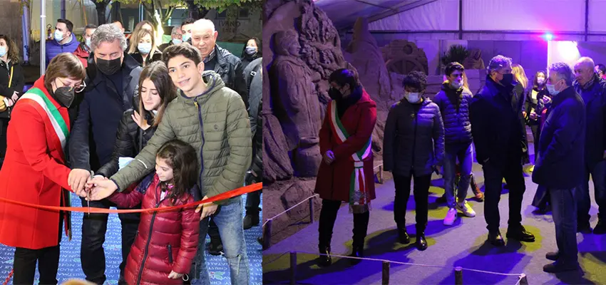 Presepe di Sabbia, battenti aperti: ieri l’inaugurazione a Borgia