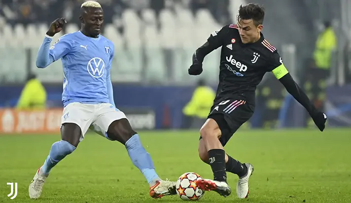 La Juve batte il Malmö 1-0 e sfrutta il pari del Chelsea agli ottavi di Champions da prima