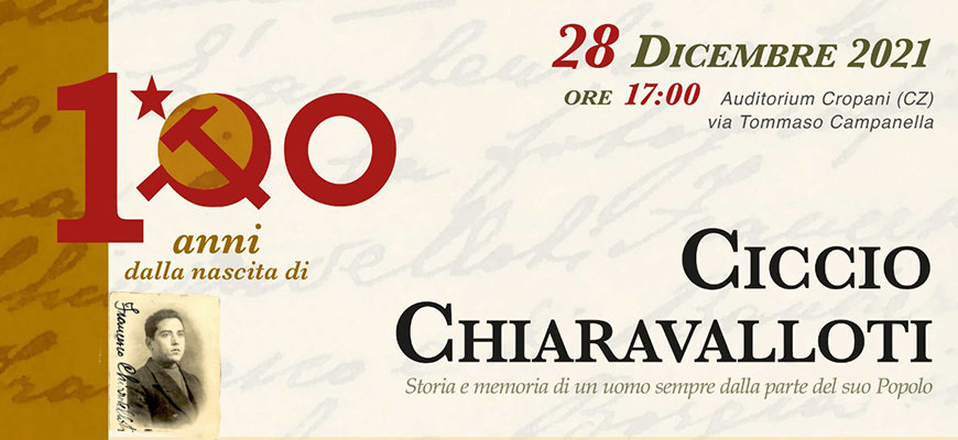 Cropani, 100enario, docufilm sulla sua vita, di "Ciccio Chiaravalloti”. Leggi i dettagli