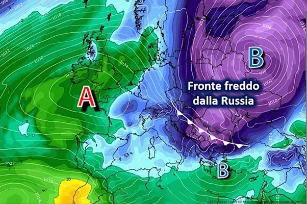 Meteo: Weekend, Fronte Freddo direttamente dalla Russia. Ecco l’evoluzione