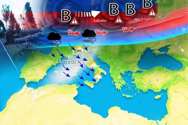 Meteo Venti furiosi sul Nord Europa, in arrivo in Italia da Lunedì