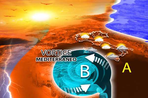 Meteo: Weekend, Vortice Mediterraneo. Ecco come cambierà il tempo