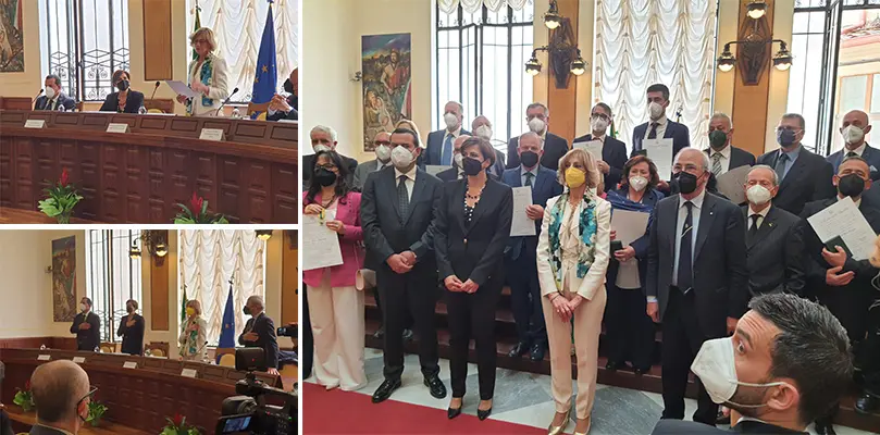 Festa del 1° maggio. On. Valeria Fedele ha rappresentato la Regione Calabria a “Stelle al merito del Lavoro”