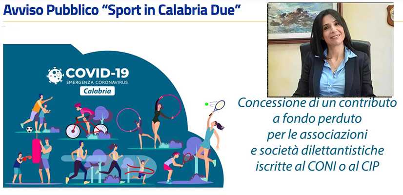 Regione: Princi, 1,5 milioni da bando "Sport in Calabria 2"