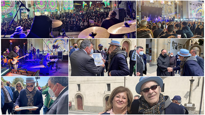 Torna la folla in piazza con Francesco Baccini a Paola per San Francesco.