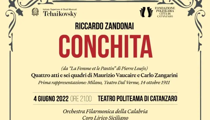 Conchita, la grande lirica sabato 4 Giugno al Politeama di Catanzaro