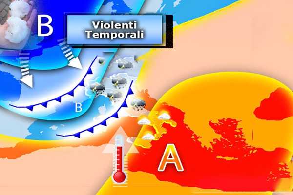 Meteo: Caldo e forti temporali ecco le regioni coinvolte