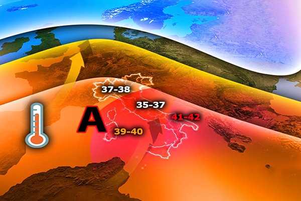 Meteo: Dopo Hannibal e Scipione è ufficiale, arriva Caronte, 3° e durissimo anticiclone africano, temperature fino a 41/42