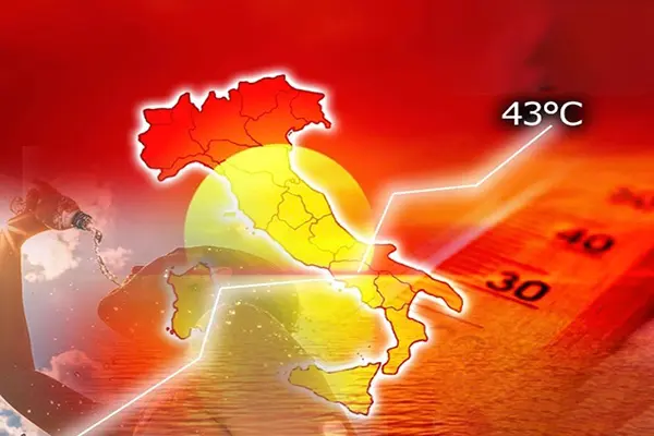 Meteo: Weekend arriva l’agguerrito anticiclone africano Caronte con temperature fino a 42/43°C. I dettagli