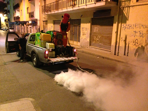 Catanzaro. Nella notte tra 29 e 30 giugno terzo intervento di disinfestazione Antialare. I dettagli