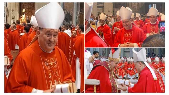 Papa Francesco consegna il Pallio all' Arcivescovo Metropolita Claudio Maniago