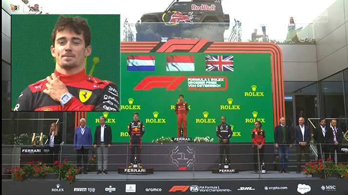 F1, GP Austria: Incredible Leclerc vince davanti a Verstappen, 3° Hamilton. Out Sainz