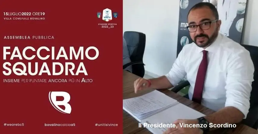 Bovalino-Futsal Serie A2: Venerdi 15 luglio Assemblea pubblica!