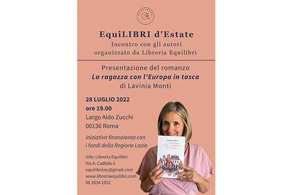 ‘La ragazza con l’Europa in tasca’, la presentazione del libro il 28 luglio a Roma