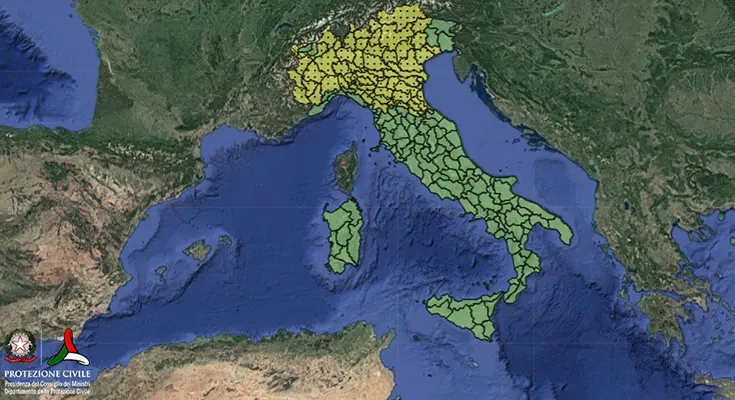 Allerta Meteo. Protezione Civile Nazionale: Temporali violenti e Grandine, ecco le zone a rischio