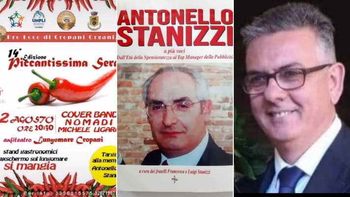Piccantissima sera" della ProLoco di Cropani con consegna targa "Antonello Stanizzi"