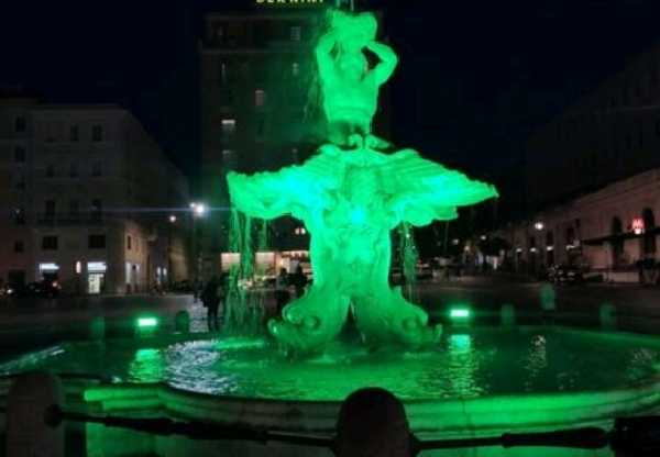 Monumenti tinti di verde in tutta Italia contro la Sla