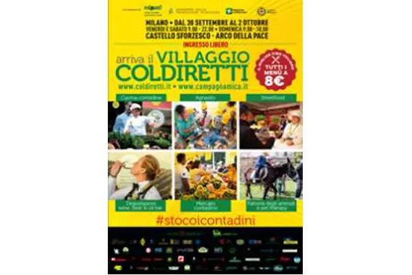 Coldiretti Calabria: l’agricoltura, l’agroalimentare calabrese al Villaggio Coldiretti da domani 30 settembre a Milano