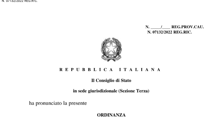 "Consiglio di Stato sullo scorrimento graduatoria OSS di Cosenza"