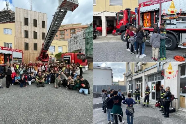 I Vvf professori per un giorno con gli alunni dell'Istituto "Pascoli-Aldisio" di Catanzaro