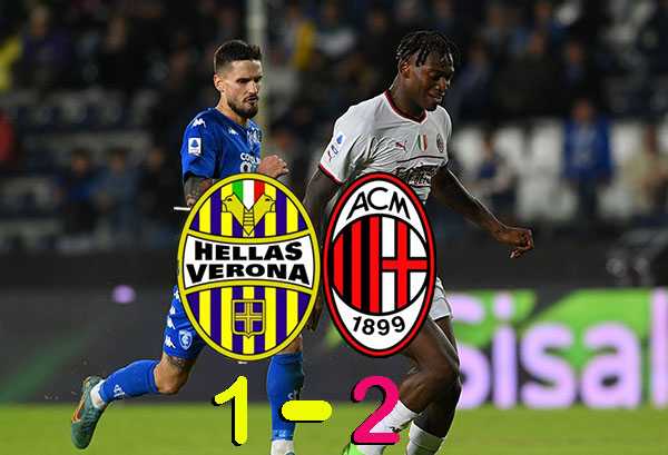 Calcio Verona Milan 1-2, una zampata di Sandro Tonali. I commenti post-partita. (Highlights)