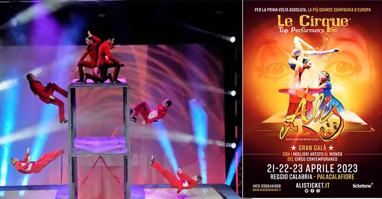 Le Cirque Wtp con i suoi top performers in “ALIS” per la prima volta a Reggio Calabria al Palacalafiore