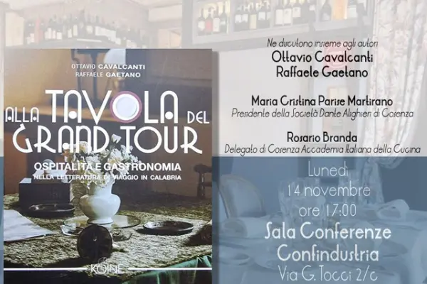 “Alla Tavola del Grand Tour”, domani presentazione del libro a Cosenza