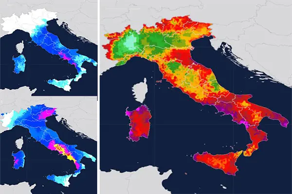 Allerta Meteo: Weekend, rischio nubifragi, poi da lunedì ciclone carico di temporali, vento e neve, i dettagli