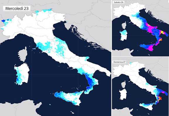 Meteo: la furia di Poppea si attenua ma per il Weekend attesi temporali e nubifragi, ecco dove