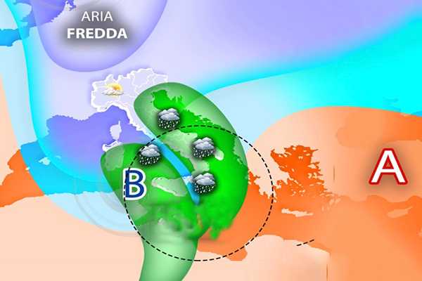 Meteo: Prossima Settimana, nuovo ciclone di origine polare sull'Italia, piogge torrenziali ecco dove