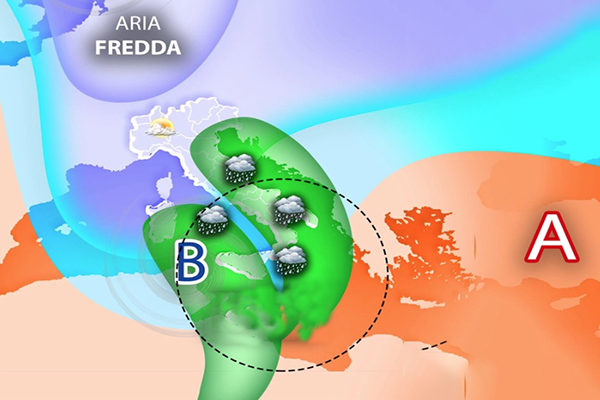 Meteo: Prossima Settimana, nuovo ciclone di origine polare sull'Italia, piogge torrenziali ecco dove