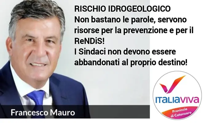 Rischio Idrogeologico. Non bastano le parole, servono risorse per la prevenzione e per il ReNDiS! I dettagali