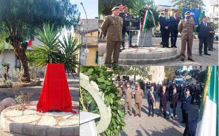 Bovalino: inaugurata la Stele in ricordo del Caporal Maggiore Ardito, Giuseppe Sofia.