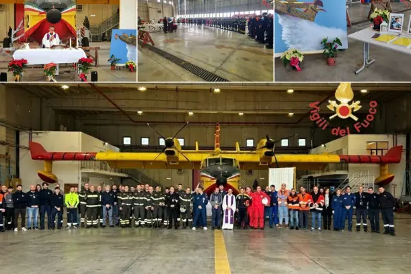 Vvf: Messa a suffragio dell'equipaggio  che ha perso la vita a Catania