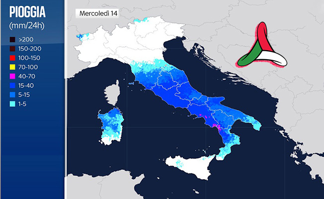 Meteo: Allerta arancione della Prot-CIvile, piogge e nubifragi, forte peggioramento, ecco il dettaglio