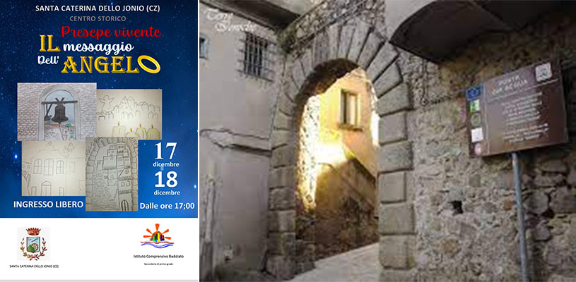 Rappresentazione del presepe vivente il messaggio dell'Angelo” a Santa Caterina dello Ionio