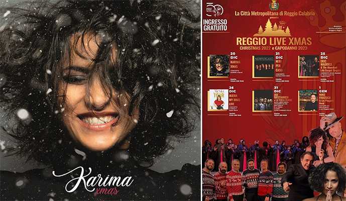 Al via domani sera in Piazza Italia con il concerto di Karima il “Reggio Live Xmas” della Metrocity di Reggio Calabria