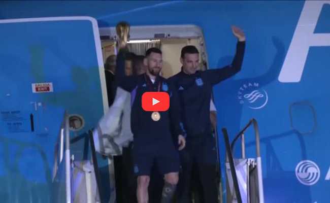 L'arrivo di Messi e dei campioni argentini a Buenos Aires ecco il video con i dettagli