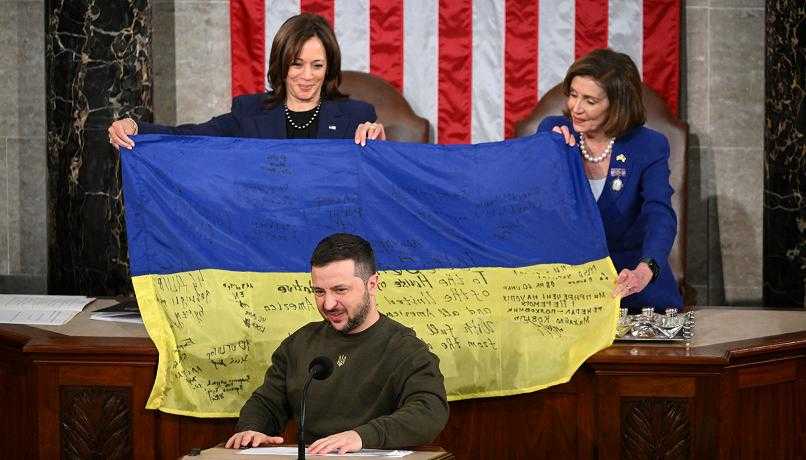 Guerra. Zelensky al Congresso Usa: "L'Ucraina è viva e combatte, non ci arrenderemo mai"