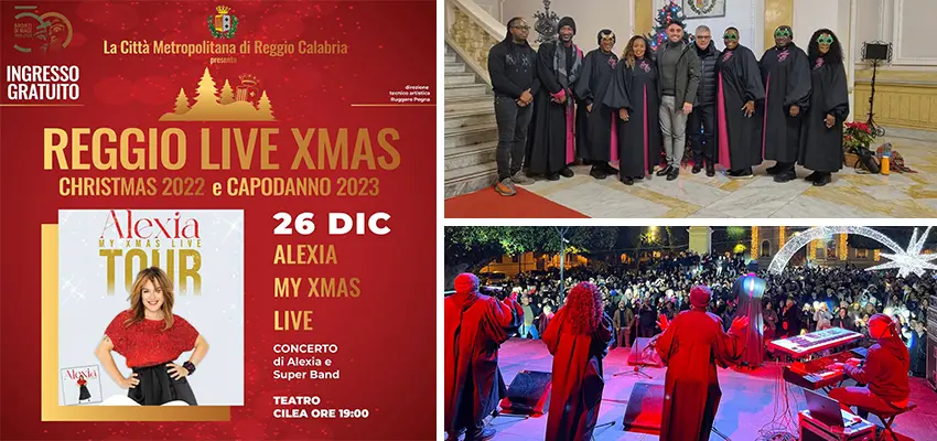 Eric Waddel e Abundant Life Singers infiammano Reggio Calabria! Stasera Alexia al teatro Cilea. Successo per il “Reggio Live Xmas”