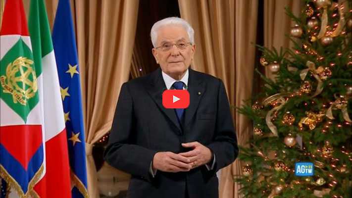 Messaggio di fine anno del Presidente Mattarella. Video: "La Repubblica è di chi paga le imposte" Video